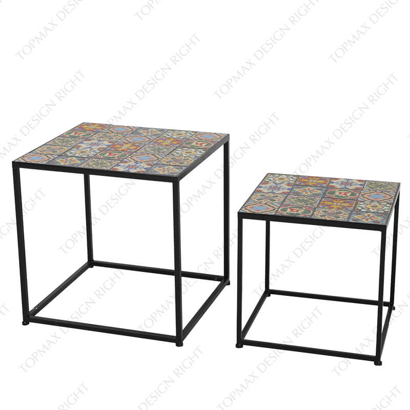 Modern Nesting Tables Set Metal Nesting Tables 24131KD-SET2