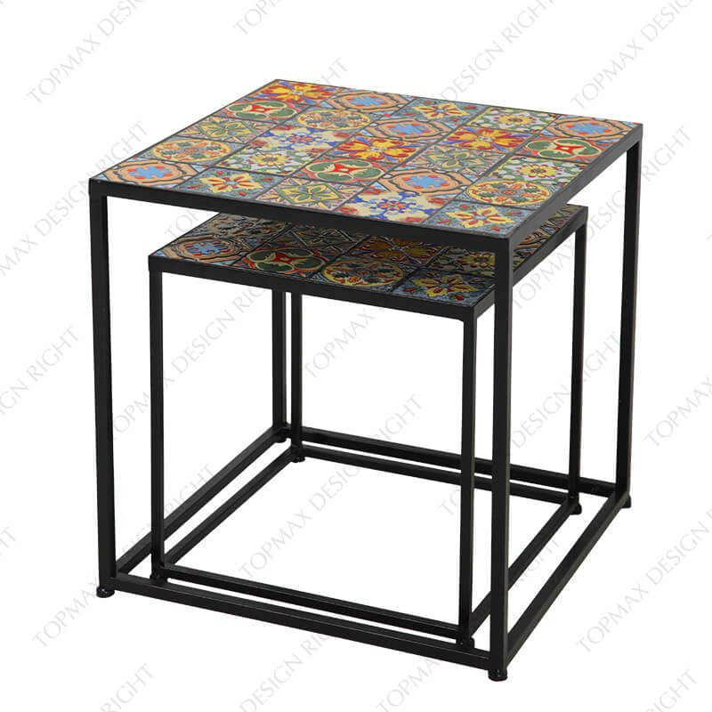 Modern Nesting Tables Set Metal Nesting Tables 24131KD-SET2