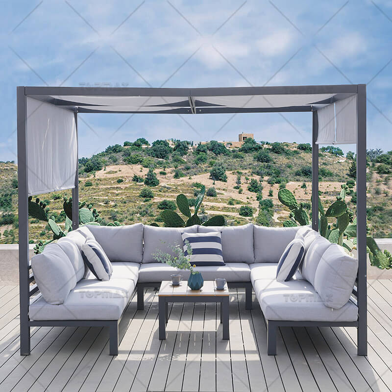 Outdoor Furniture Sets Metal Modern Outdoor Sofa 44988