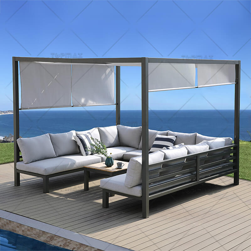 Outdoor Furniture Sets Metal Modern Outdoor Sofa 44988