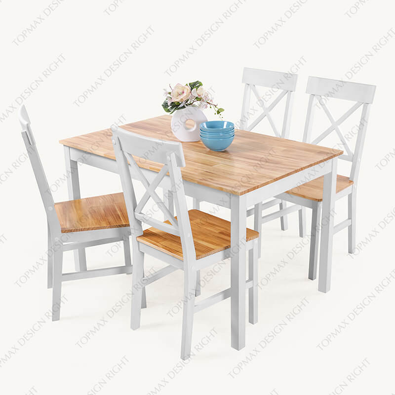 5 Piece Dining Set Modern Dining Table And 4 Chairs SD11109D