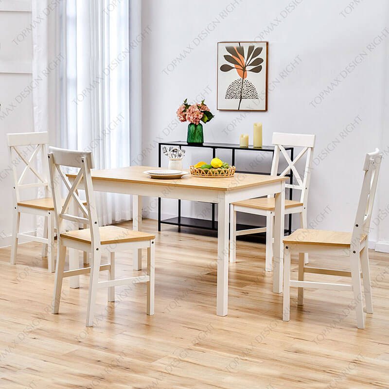 White 4 Chair Dining Tables And Chairs SD11109M