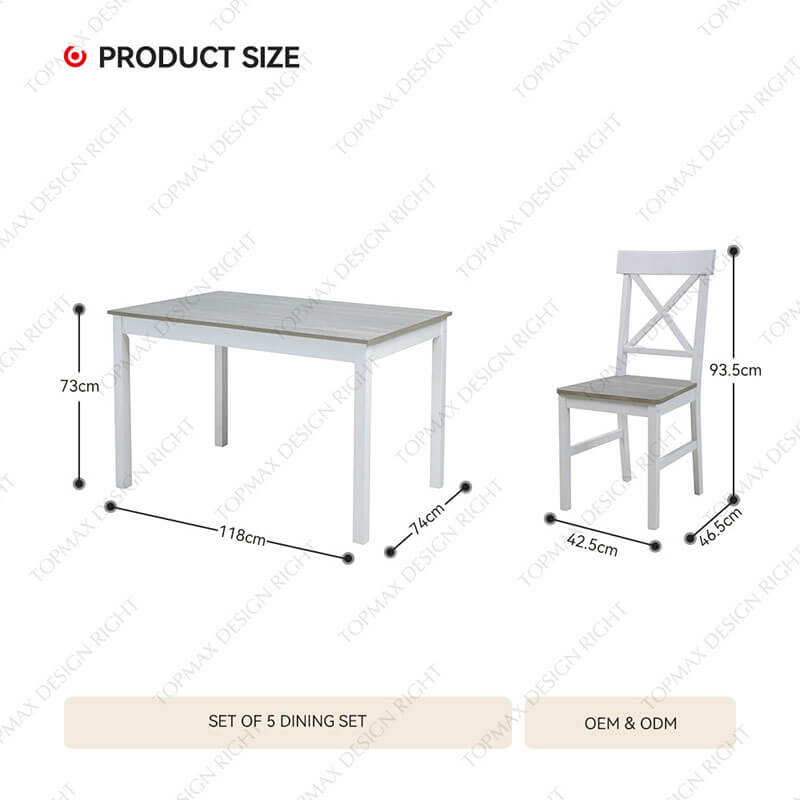 White 4 Chair Dining Tables And Chairs SD11109M