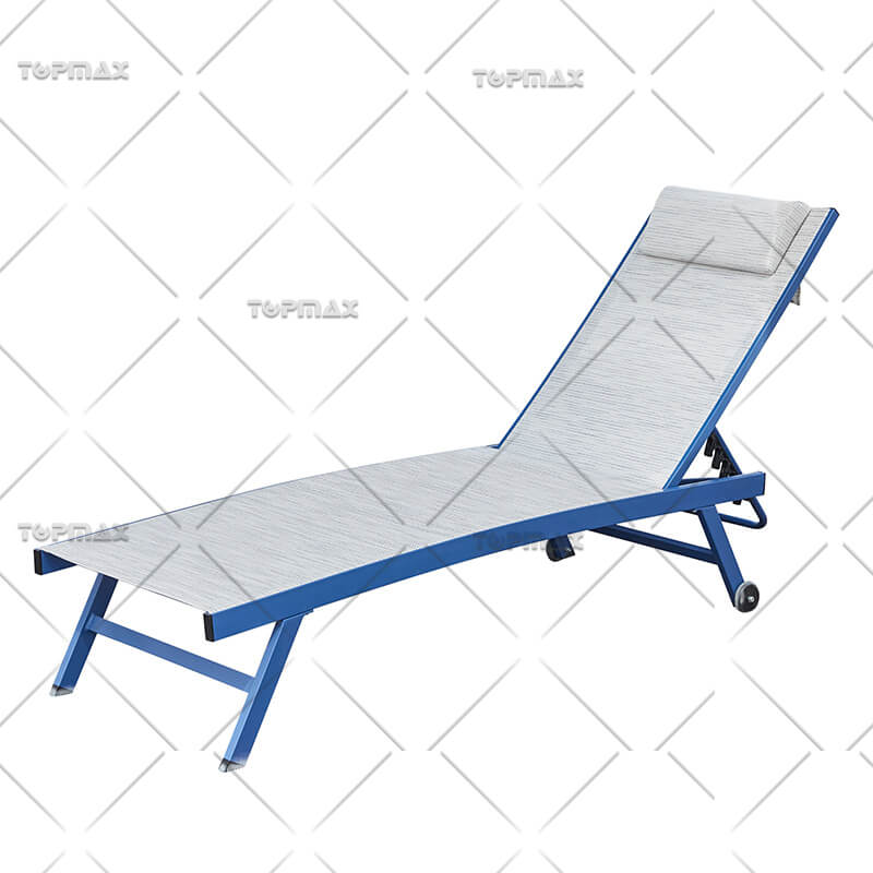 Poolside Sun Loungers Daybed Chaise Lounge With Wheels 40594T3BP-WL-KD