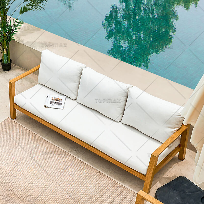 Metal Garden Sofa Couch Comfy Outdoor Sofa 45678C-SET4