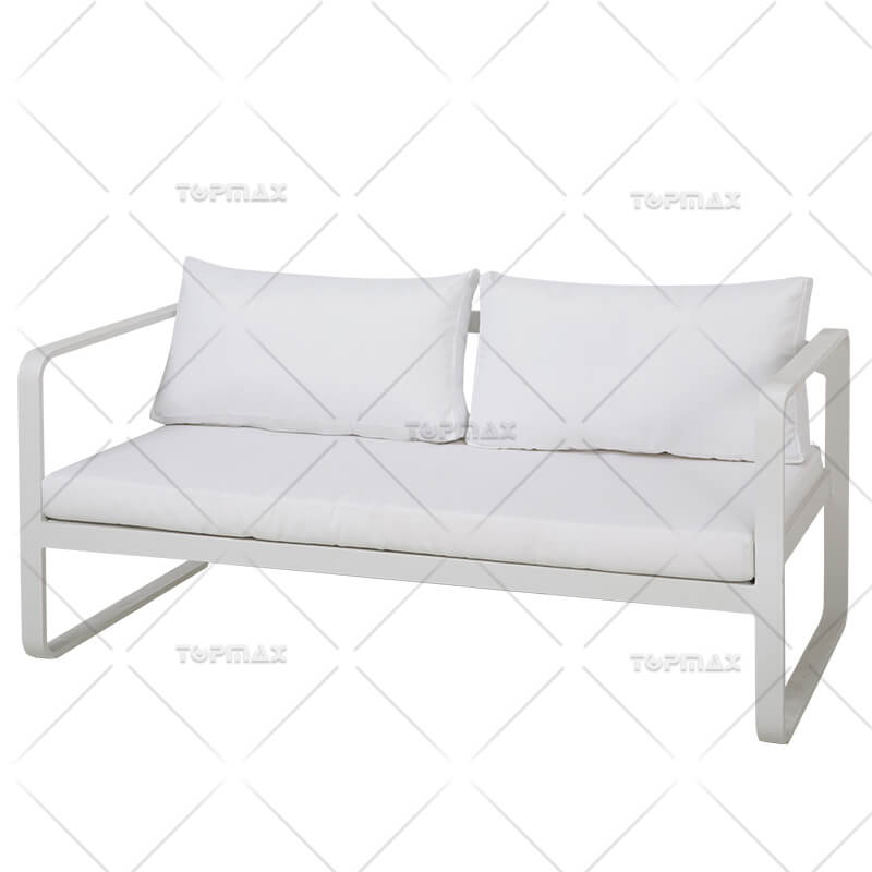 White Outdoor Sofa Furniture Aluminium Garden Sofa Set 44865B-SET4