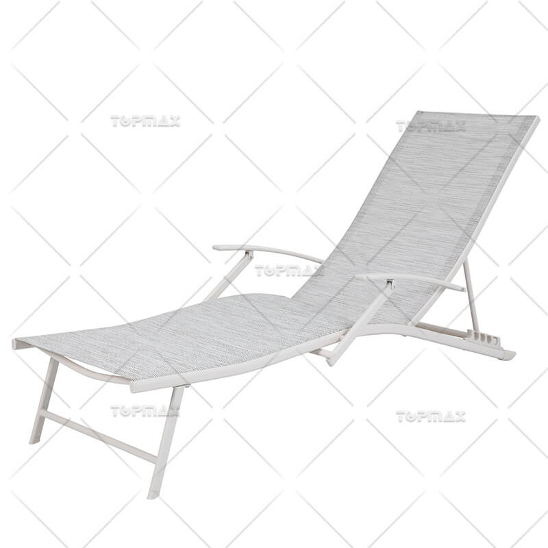 4 Position Steel Relaxing Folding Sun Lounger 40549T5-A ST-PT