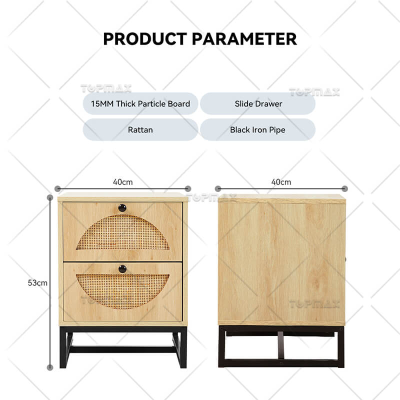 Partrical Board Wood Nightstand 31530