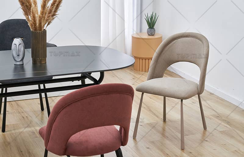 modern velvet dining chairs