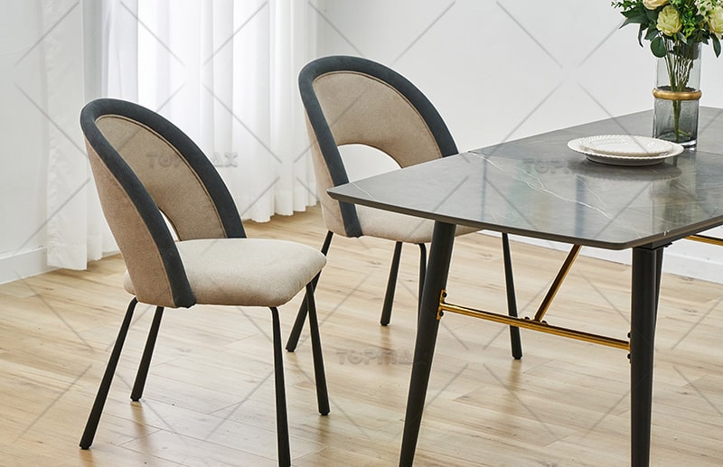 modern velvet dining chairs