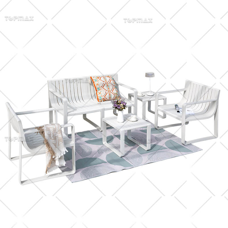 Plastic Outdoor Sofa PP Plastic Slats Sofa 96194-SET