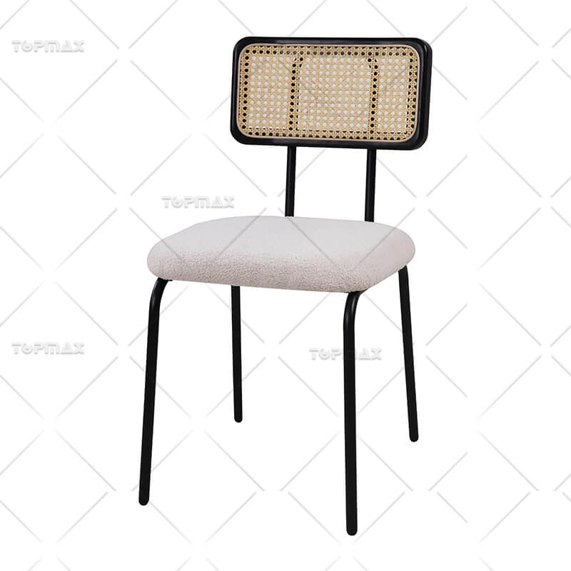 Natural Rattan All Modern Dining Chairs Metal Tube SD11219B