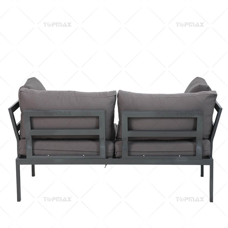 Steel Modern Patio Sofa With Armrest 24380-SET2