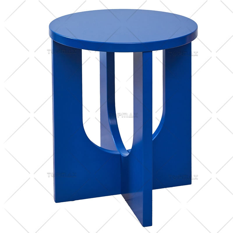 Minimalist Side Table MDF Board With Painting 62284AW