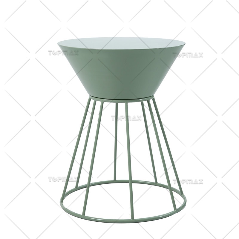 Contemporary Side Table Steel in Powder Coating 62287A