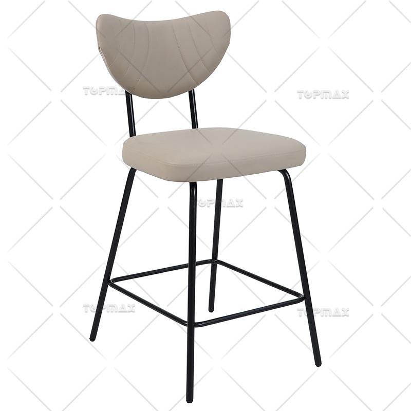 Bar Height Chairs Croissant Shape Design 80404EB