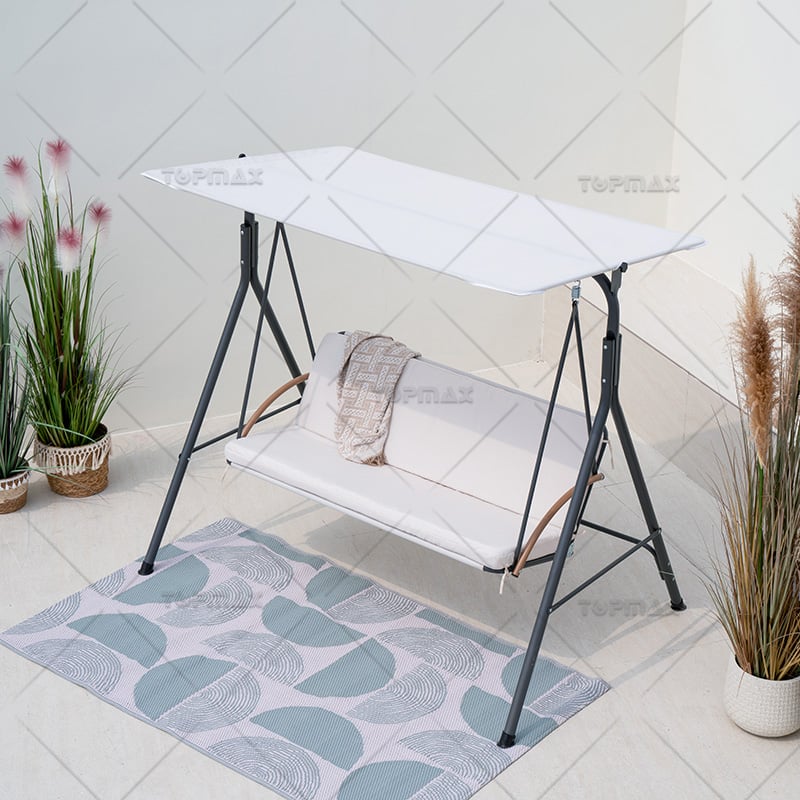 Steel 3 Seater Garden Swing Seat Armrest 20148C-3