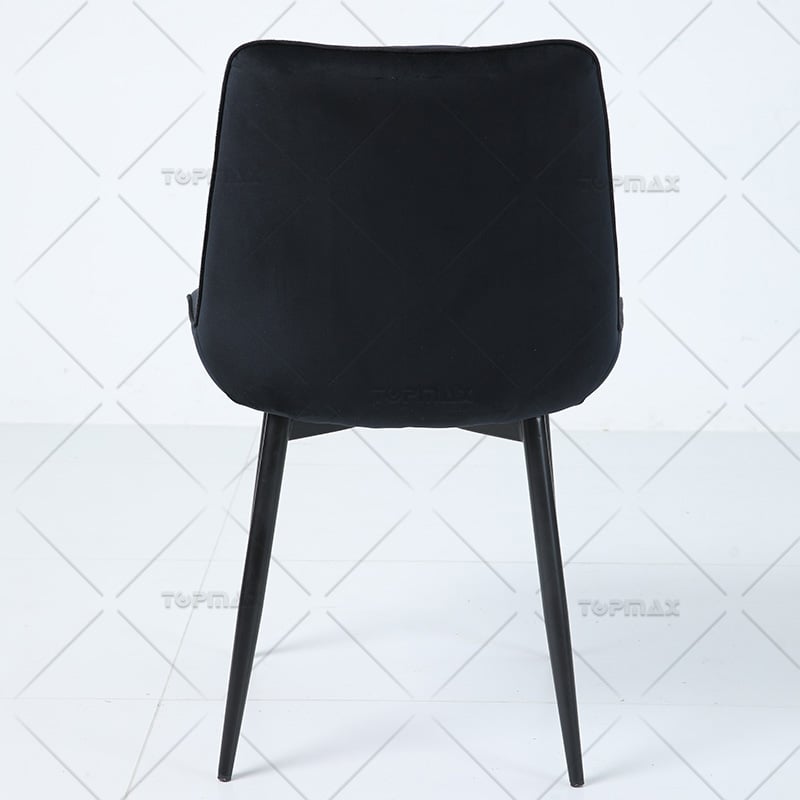 Black Dining Room Chairs Stylish Velvet Comfortable 80139F