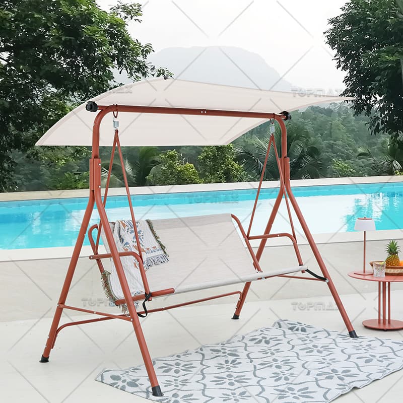 Outdoor Swing Seat Steel Polyester with Canopy 20148CT-D