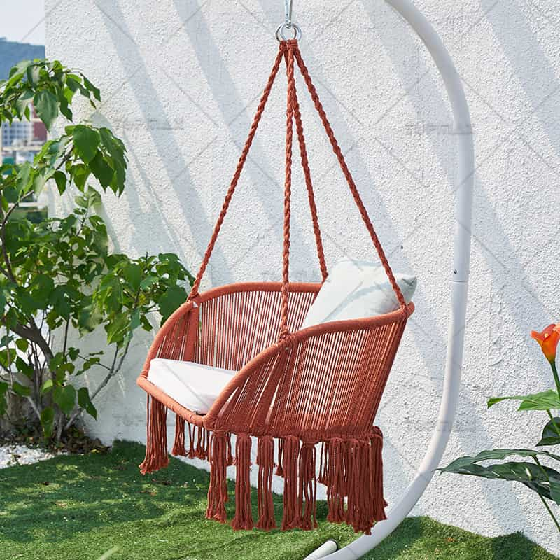 Porch Hammock Swing Poly-Cotton Rope Seat Cushion 68651B-SET