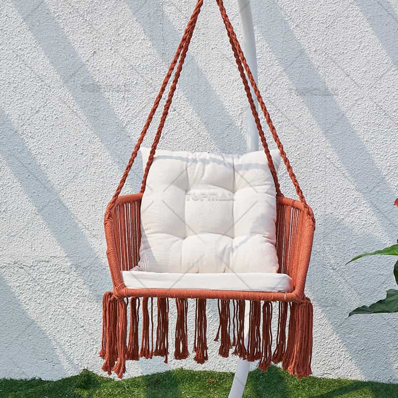 Porch Hammock Swing Poly-Cotton Rope Seat Cushion 68651B-SET