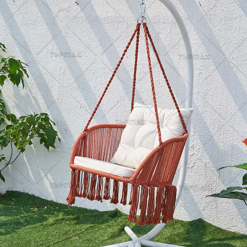 Porch Hammock Swing Poly-Cotton Rope Seat Cushion 68651B-SET