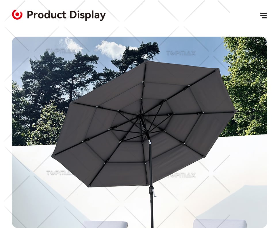 Large Garden Parasol Supplier