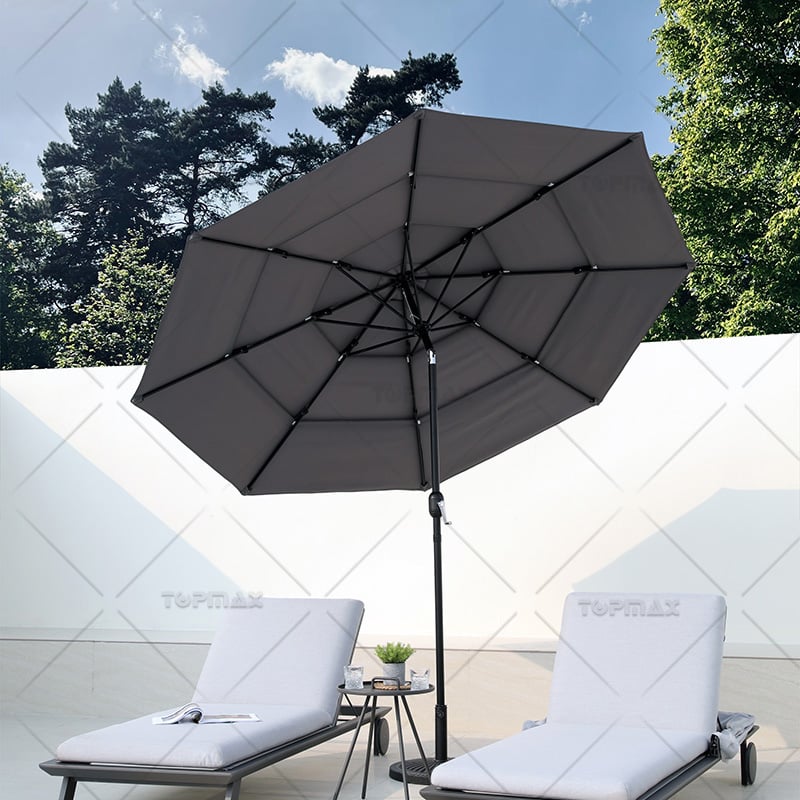 3M Large Garden Parasol With Double Air Vents 60403A