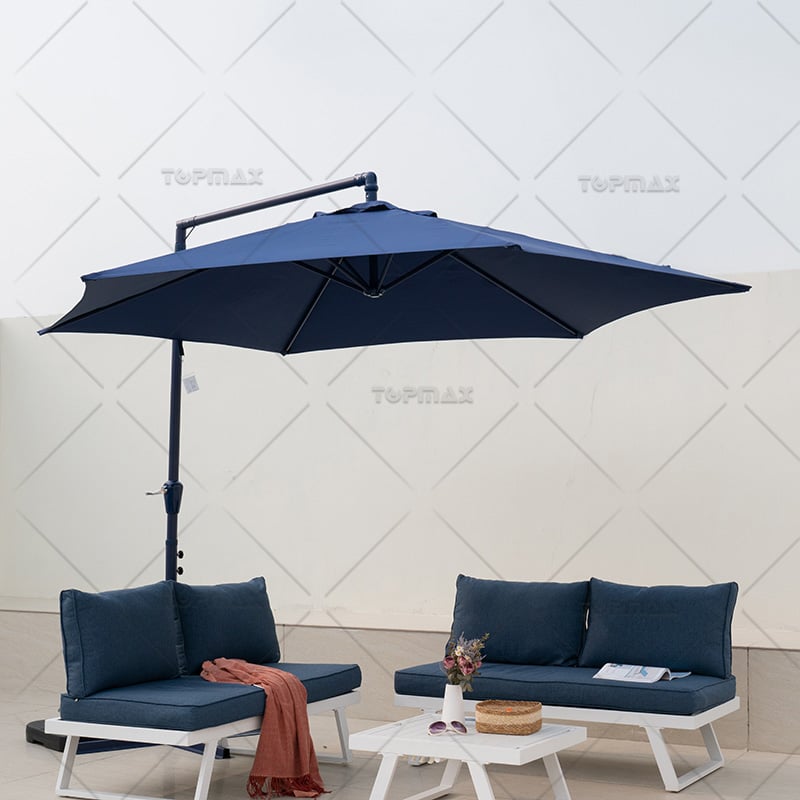 Steel Hanging Outdoor Patio Umbrella DIA3m 60402M