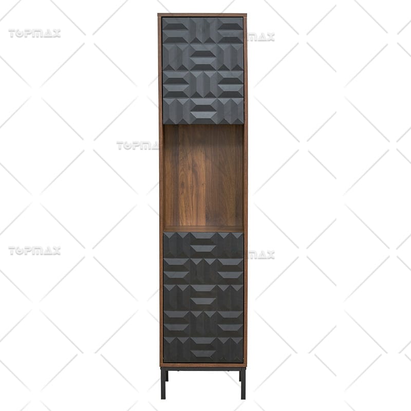 2-Door Bathroom Wall Cabinet Wood MDF B-11003C