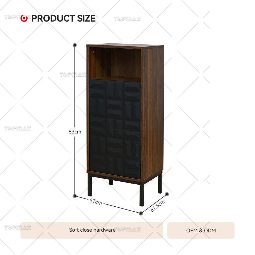 1- Door Small Bathroom Cabinet Wood MDF B-11003D