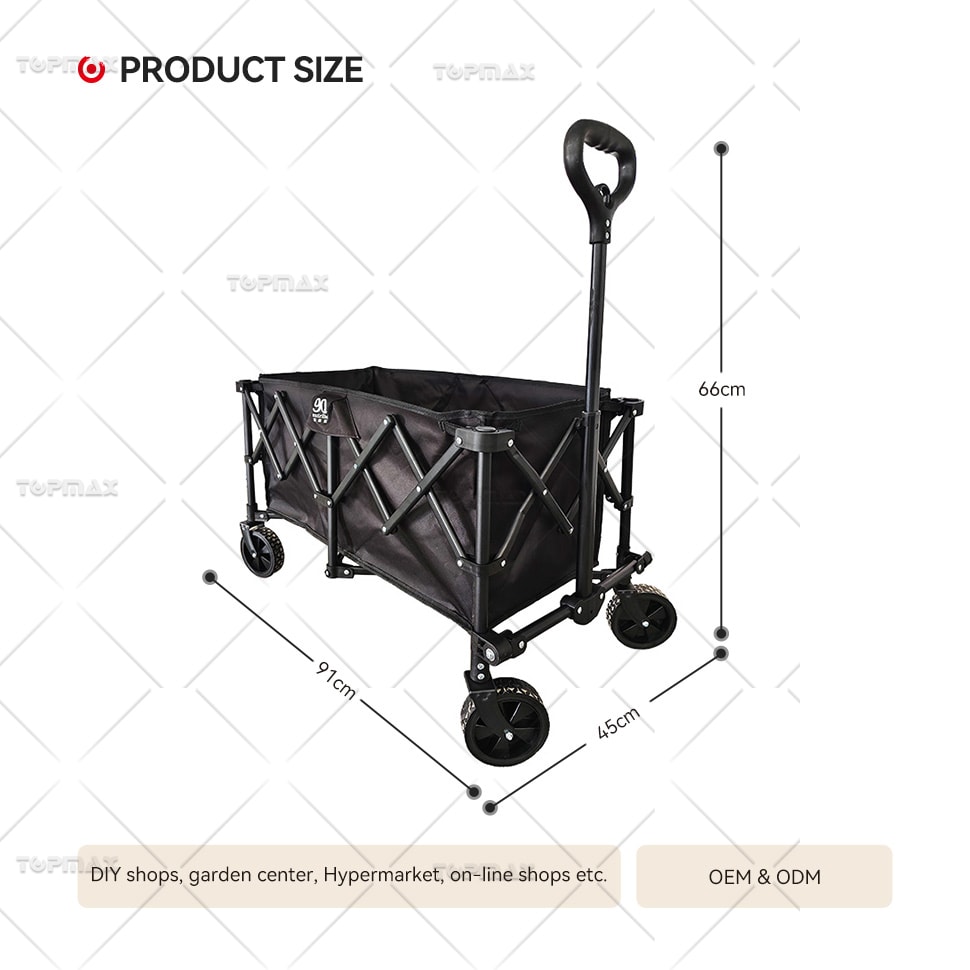 Folding Wagon Camping Cart Telescopic Handle CM-1606E-5