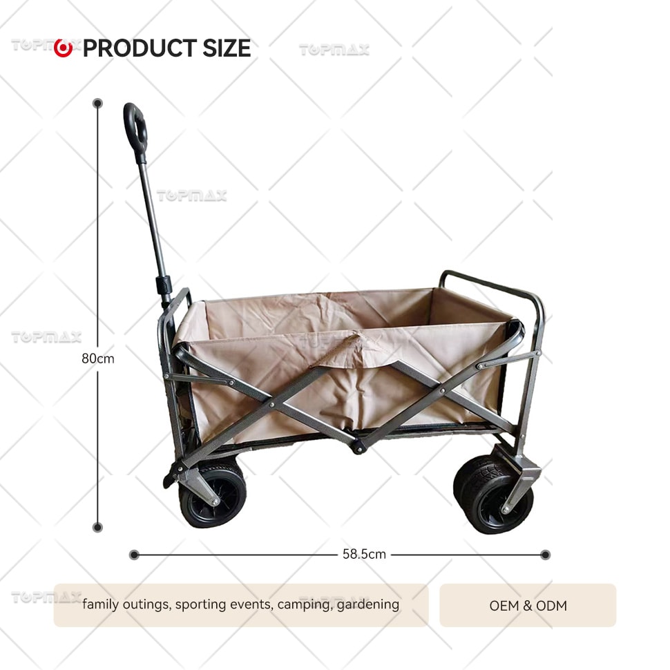 Steel Camping Trolley Folding Wagon CM-1600G3