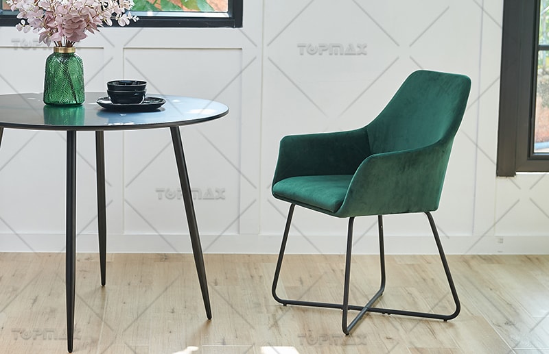 Green Fabric Dining Chairs Factory