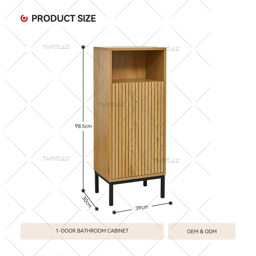 Custom Bathroom Cabinets MDF Soft Close Hardware B-11004D