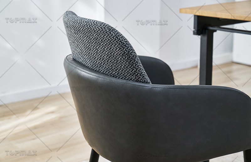 Black Boucle Dining Chairs Factory