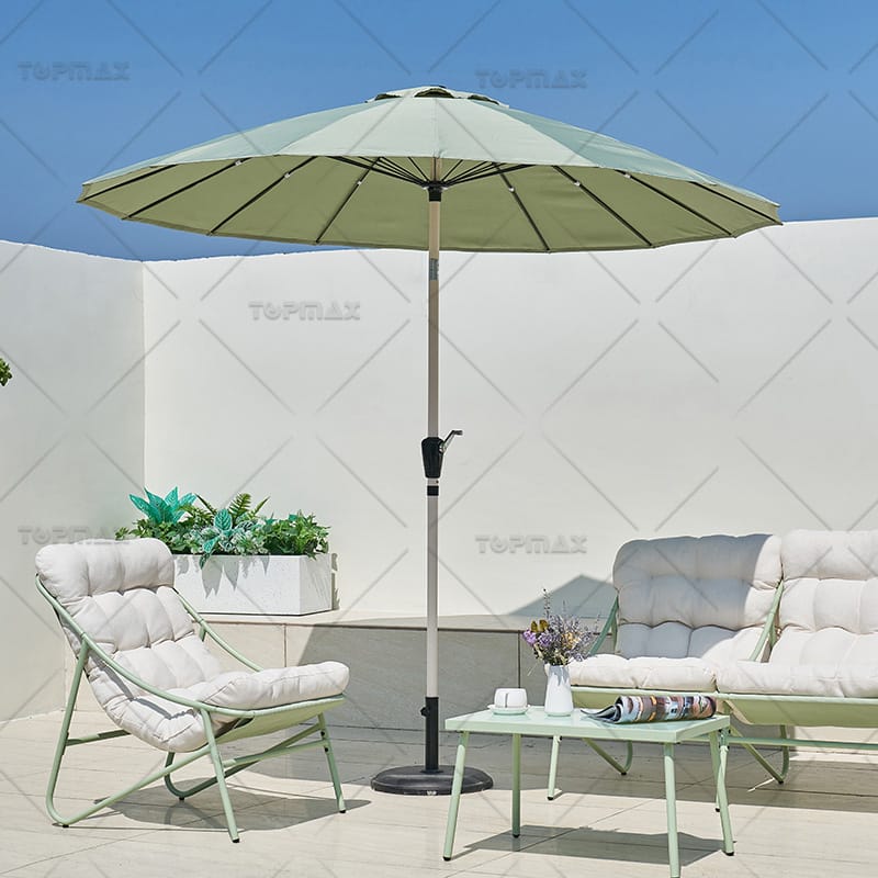 DIA2.7M  Commercial Outdoor Parasol Fiber Glass Polyester 60427D1