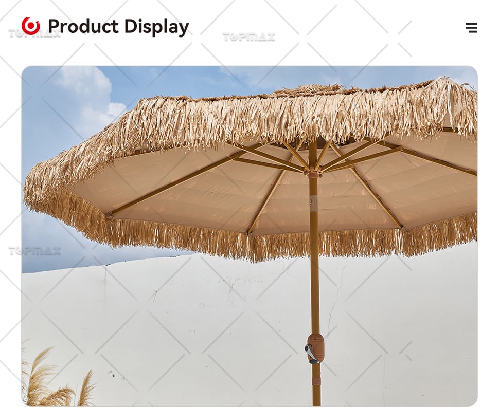 Beach Straw Umbrella Supplier