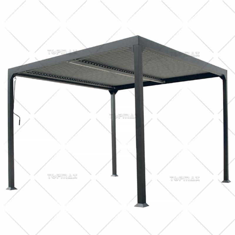 Durable Aluminum Frame Metal Gazebo Adjustable Roof Gazebo 60348B