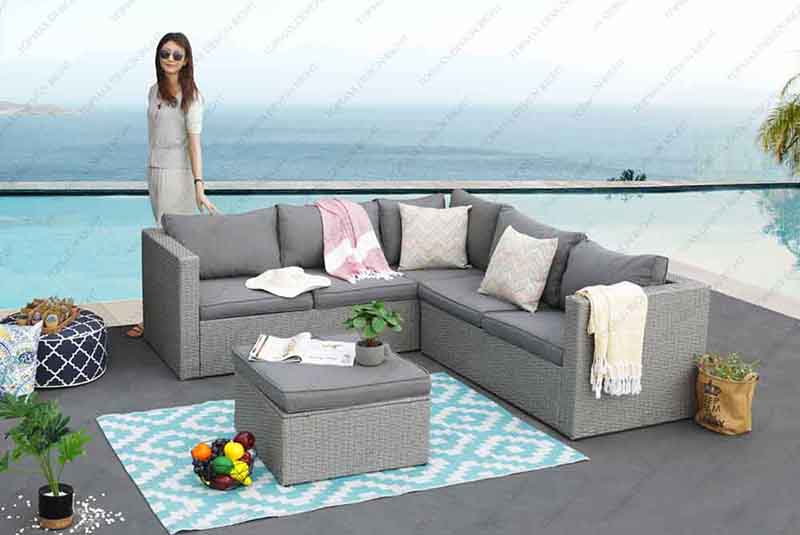 The Design Advantages of L Shape Rattan Sofa: Elevating Outdoor Comfort and Aesthetics