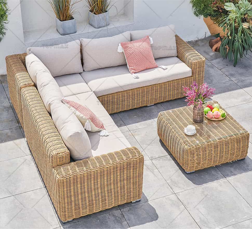 Rattan Garden Corner Sofa Factory