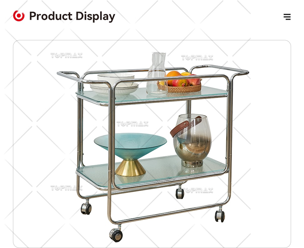 Glass Kitchen Trolley Supplier