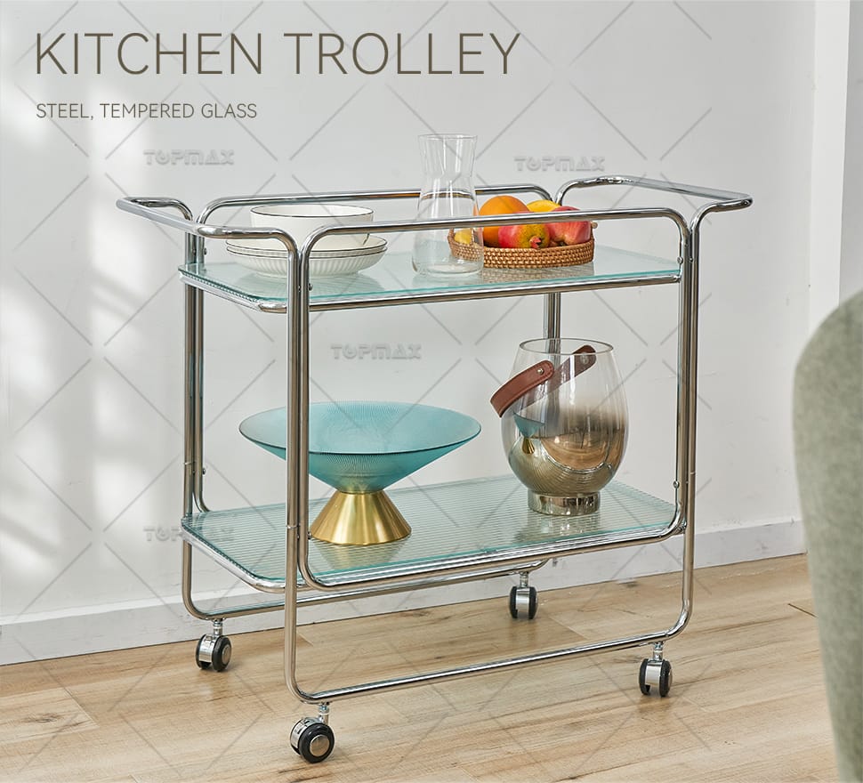 Glass Kitchen Trolley Supplier