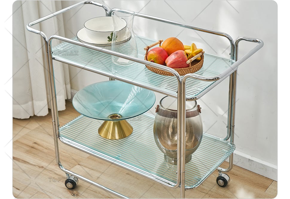 Glass Kitchen Trolley Supplier