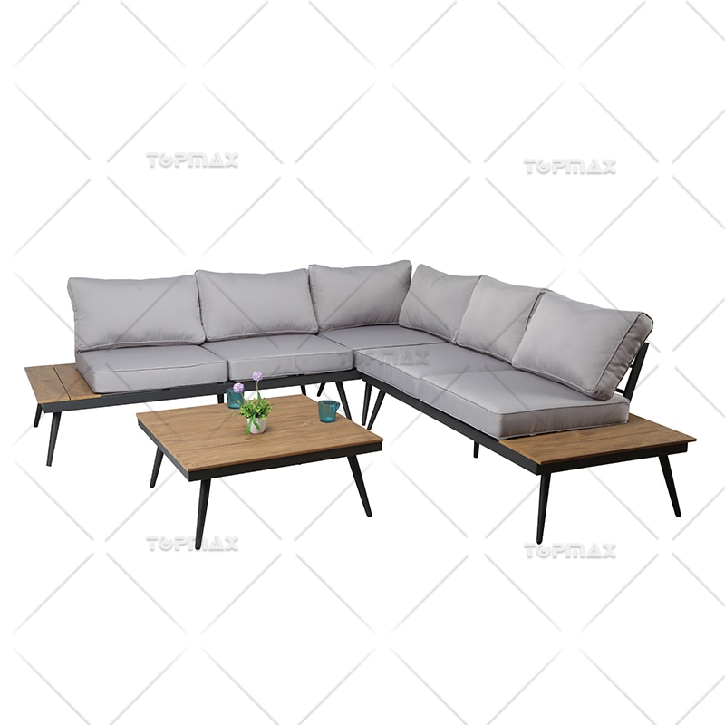 Outdoor Aluminium Sofa Set Comfortable Seat Cushion 44718-SET-4