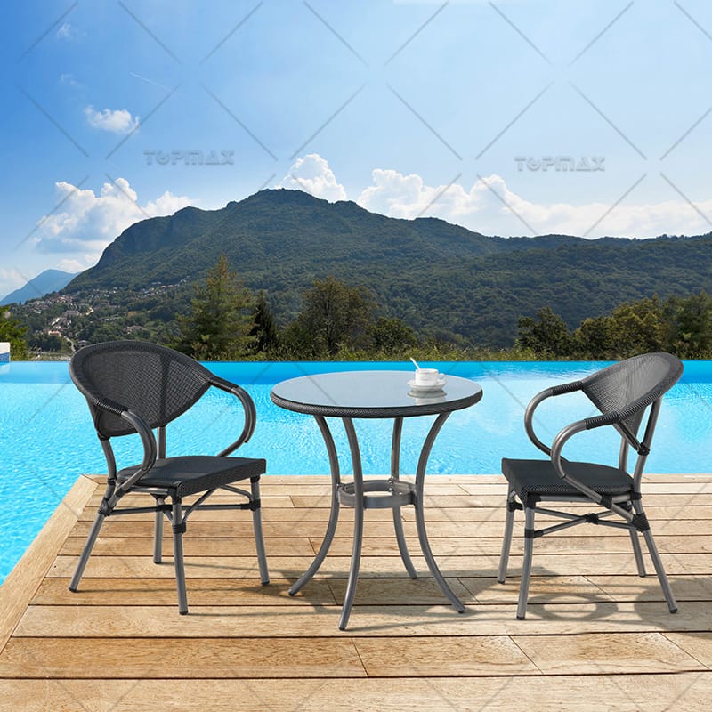 Stackable Outdoor Sling Chairs Dining Aluminum 40893C