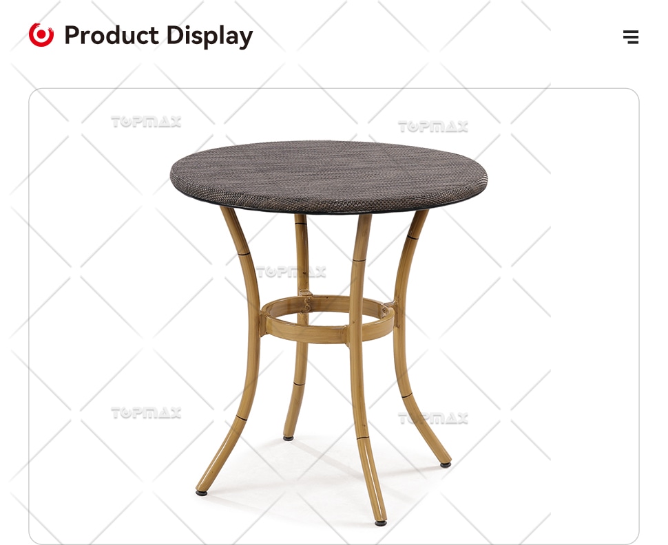 Black Rattan Table Supplier