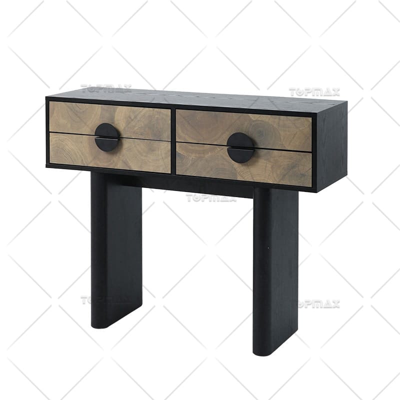 Stable Console Table Desk MDF PU painting with 4 Drawers 27837