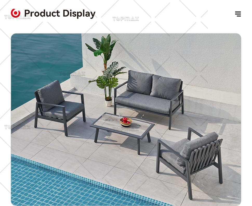 5 Seater Garden Sofa Set Supplier