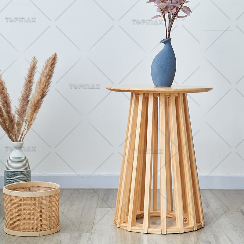 Modern Wood Side Table Natural Pine Wooden Side Tables For Living Room SD10095